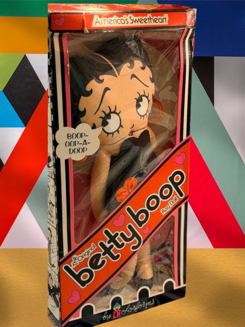 Colorforms Betty Boop "America's Sweetheart" Cloth Rag Doll (#314)